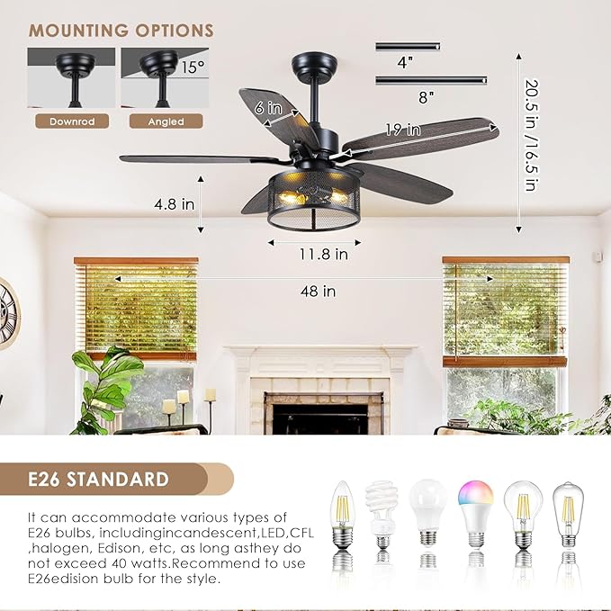 52 Inch Ceiling Fan