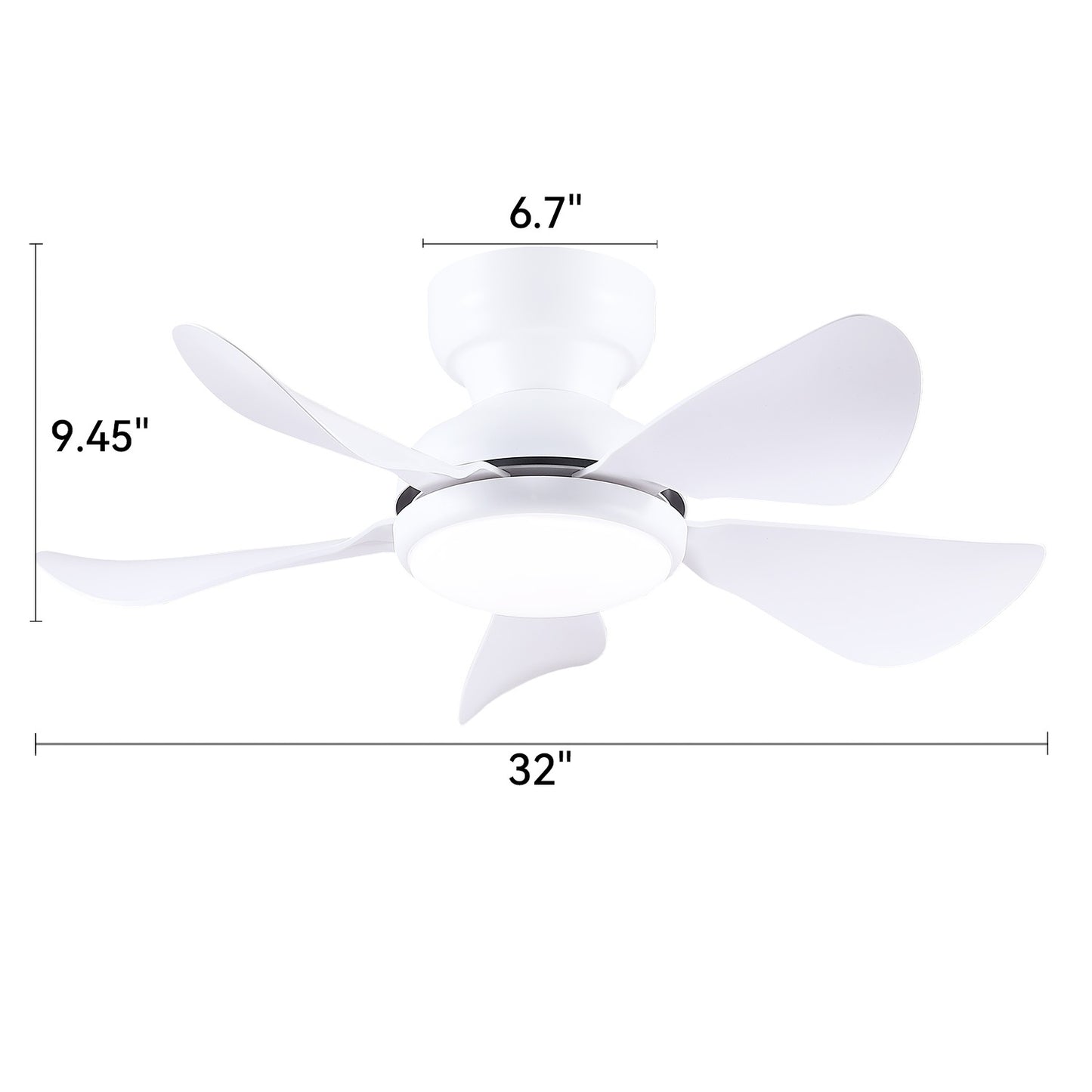 32/36/46/52 Inches Low Profile Ceiling Fan