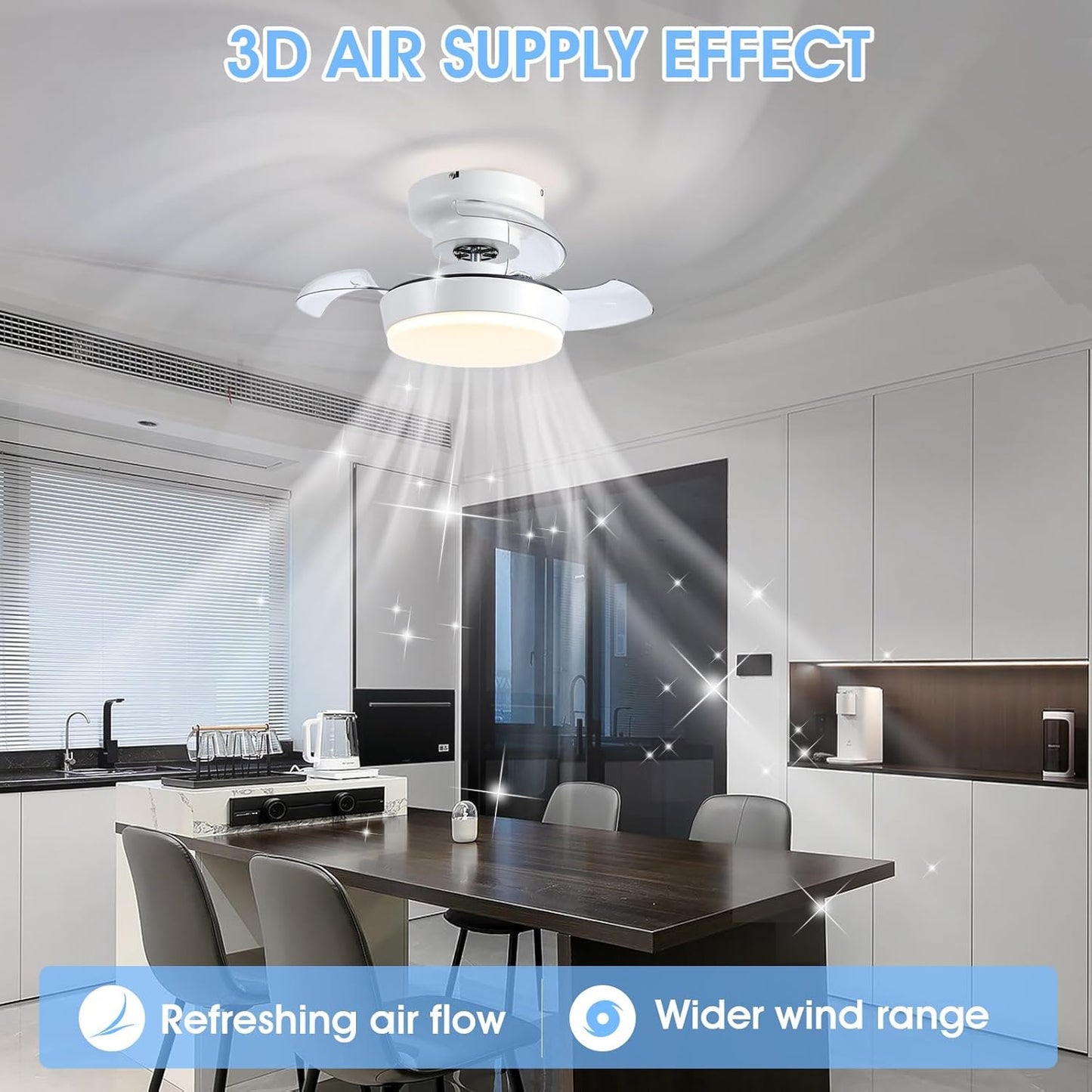 24" Flush Mount Ceiling Fan