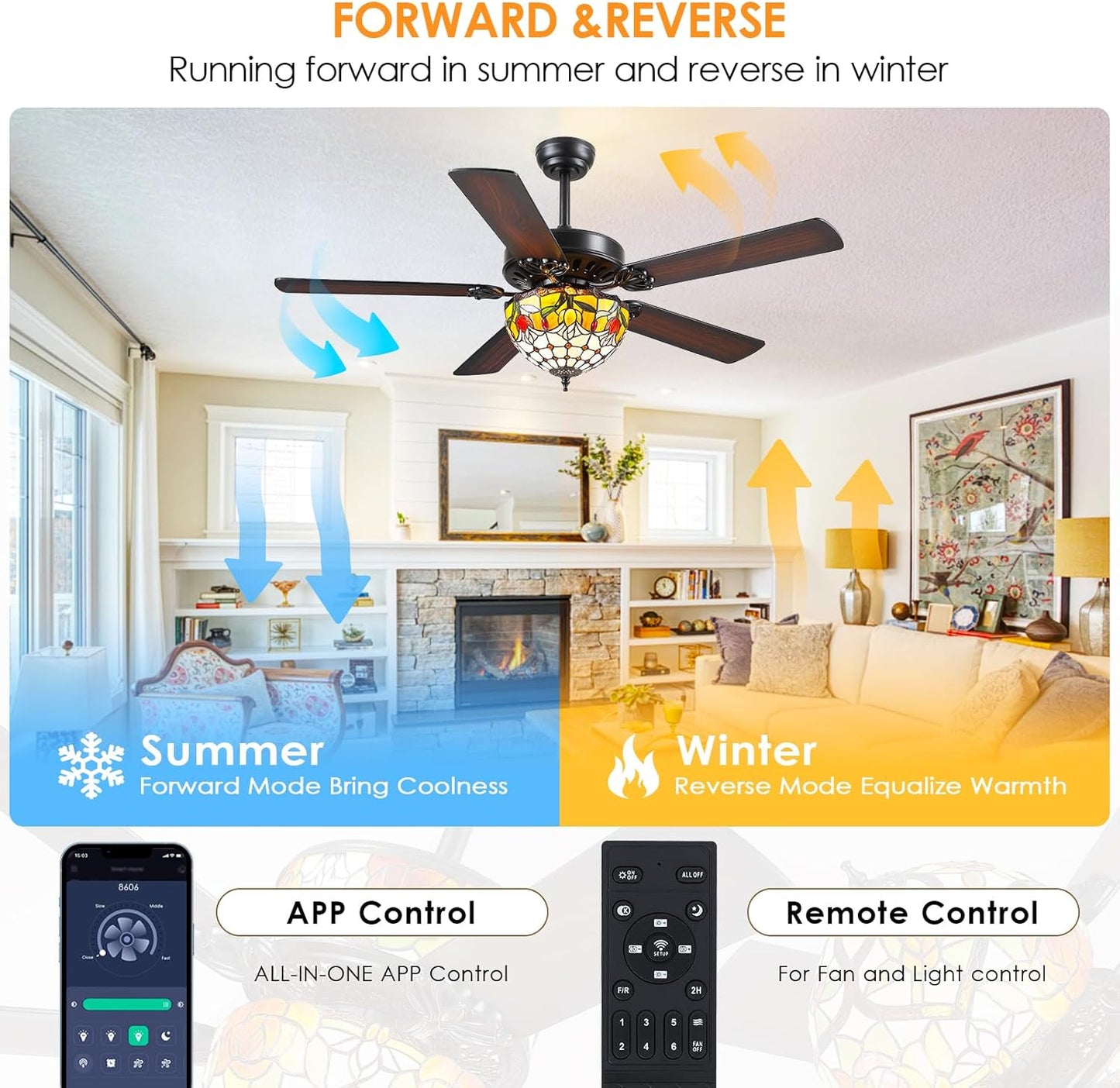52 Inches Ceiling Fan