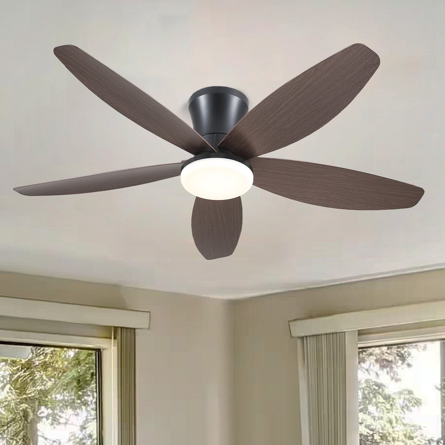 48" Low Profile Ceiling Fan with 5 ABS Blades