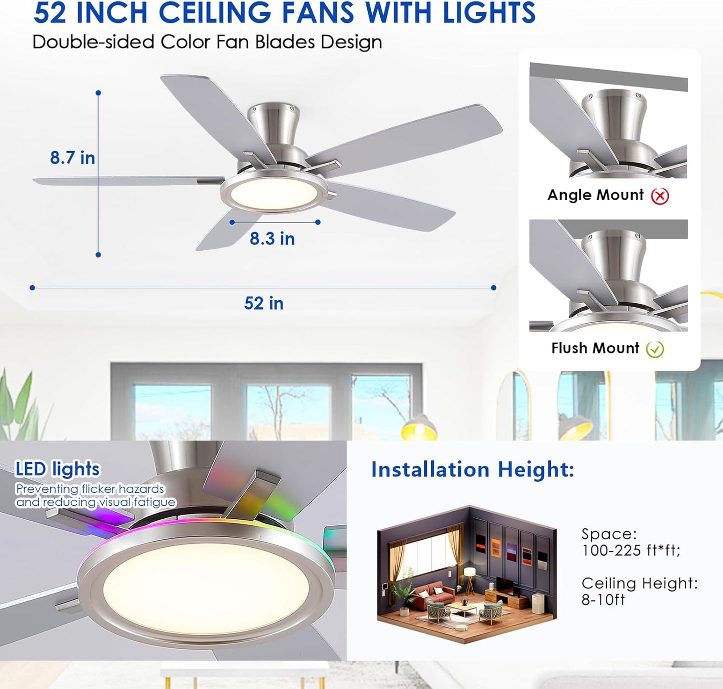 52 Inch Ceiling Fan