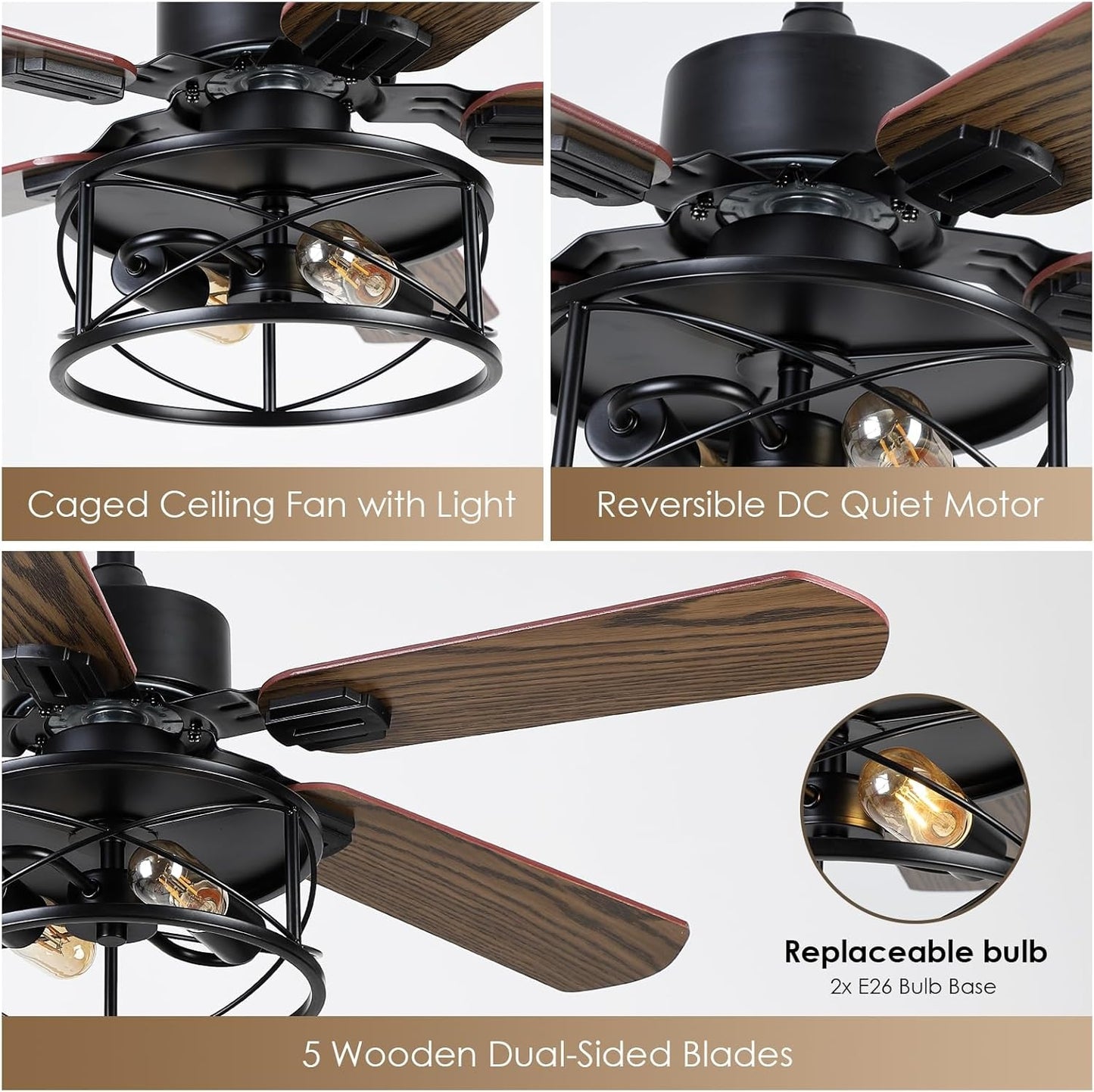 42 or 52 Ceiling Fan