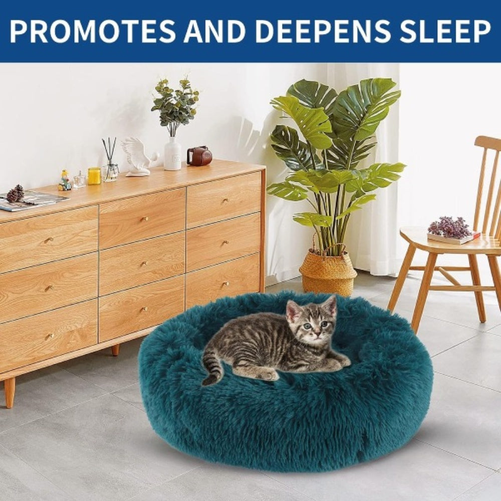 Bellura Pet - Round Soft Cushion Animal Bedding - Dark Green