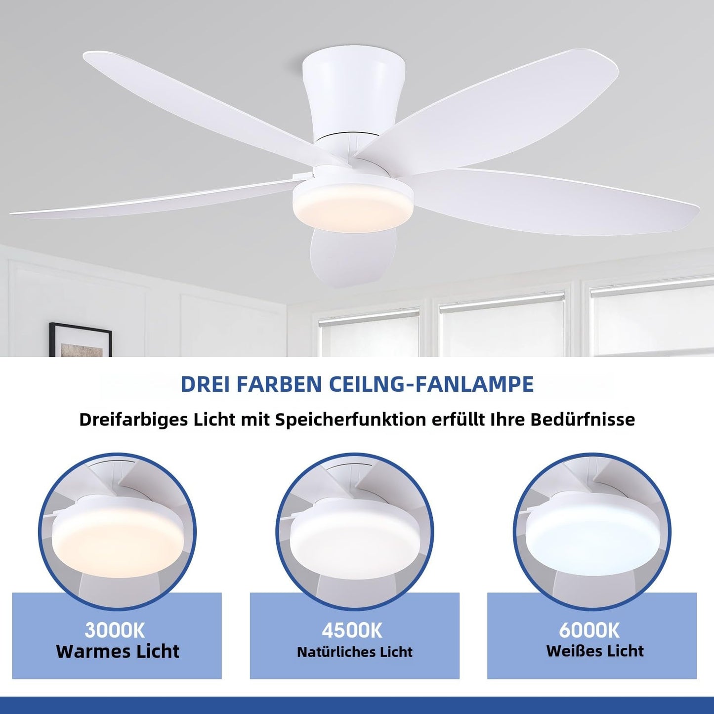 36 Flush Mount Ceiling Fan,Modern Ceiling Fan