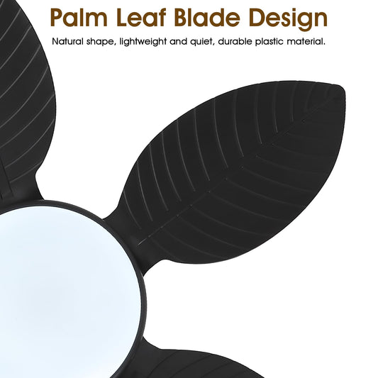 48 Inches Palm Leaf Ceiling Fan