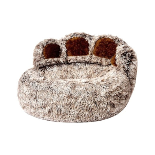 Bellura Pet - Paw - Shaped Soft Animal Bedding - Brown