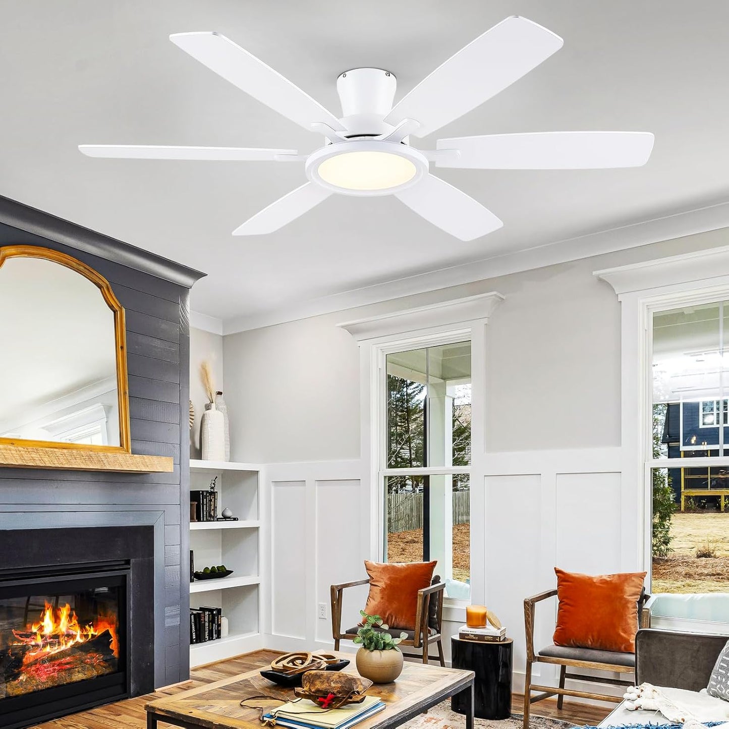 54 Inch Ceiling Fan with Light