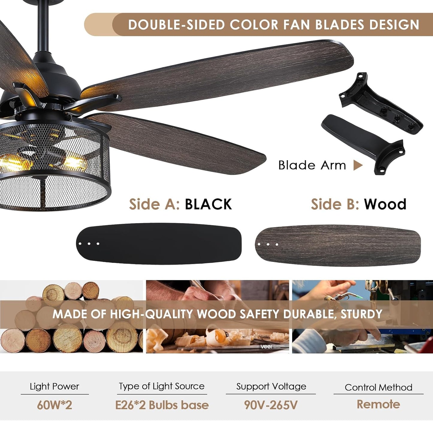 52 Inch Ceiling Fan