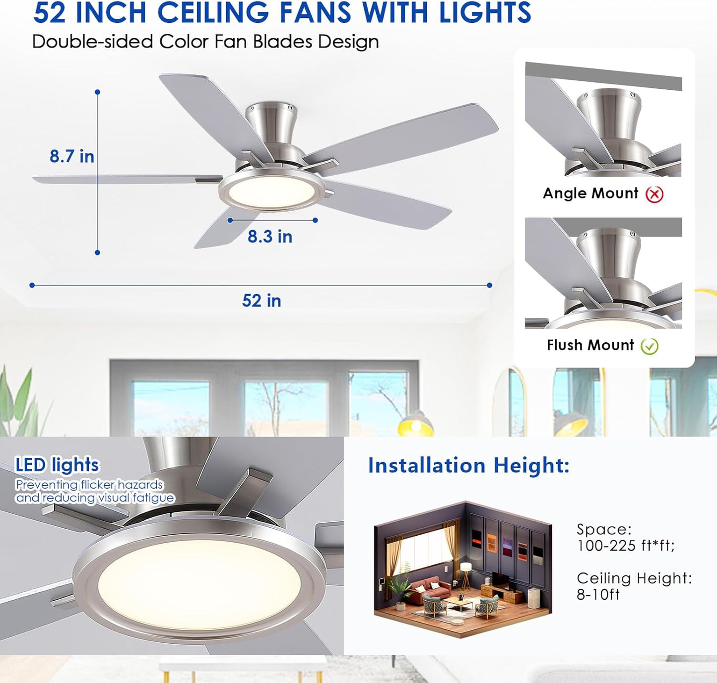 52 Inch Ceiling Fan