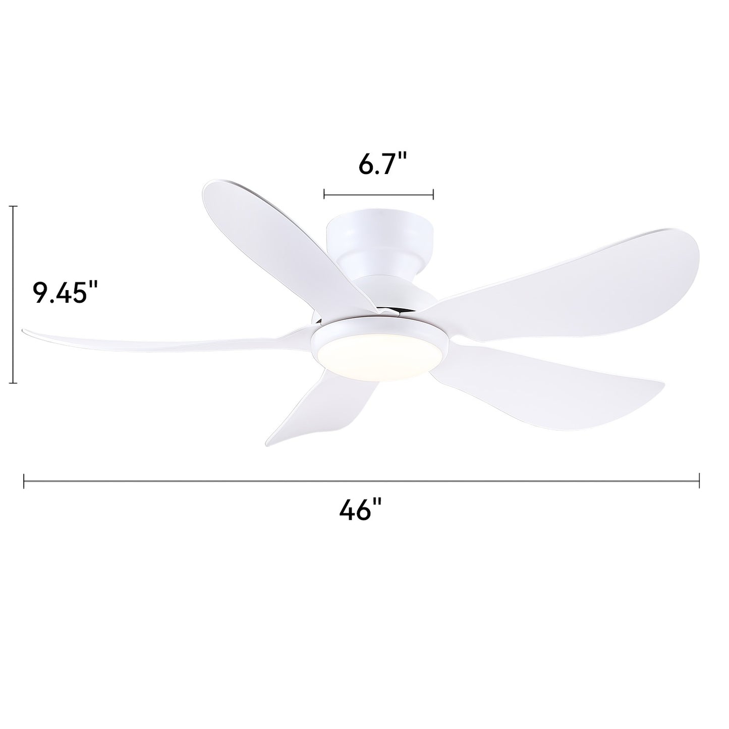 32/36/46/52 Inches Low Profile Ceiling Fan