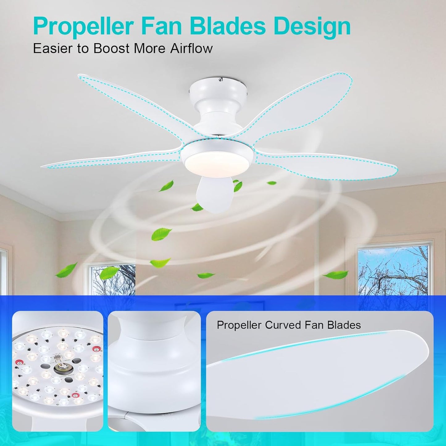 46 Inch Ceiling Fan Low Profile