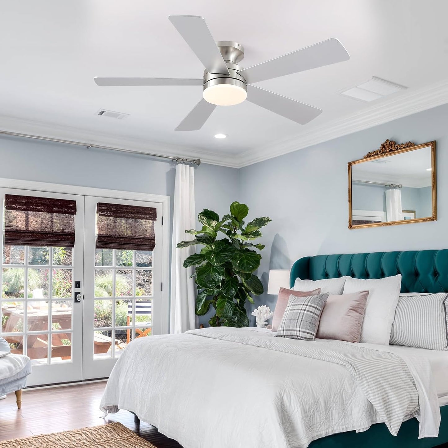 46 Inch  Low Profile Ceiling Fan with 6 Blades