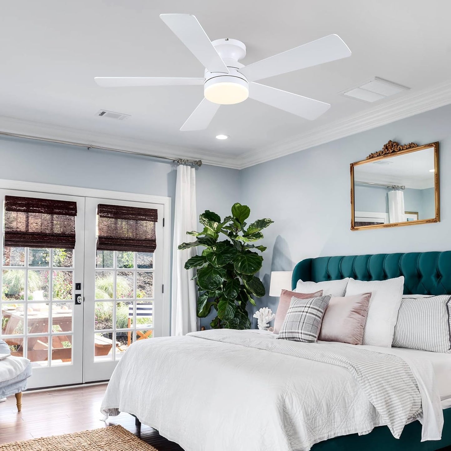 46 Inch  Low Profile Ceiling Fan with 6 Blades