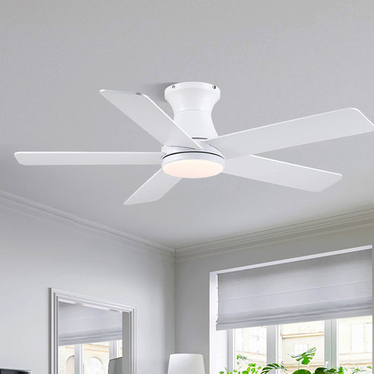 46 Inches Flush Mount Ceiling Fan with Light
