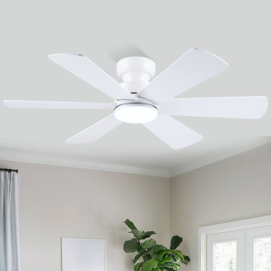 46 Inch Downrod Ceiling Fan-White