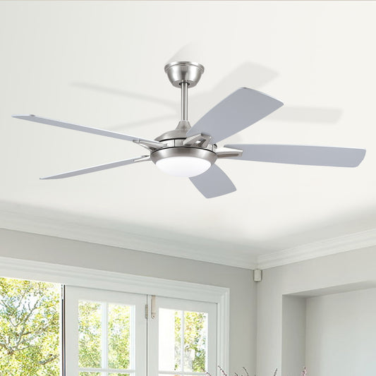 52 Inch nickle Ceiling Fan with Light