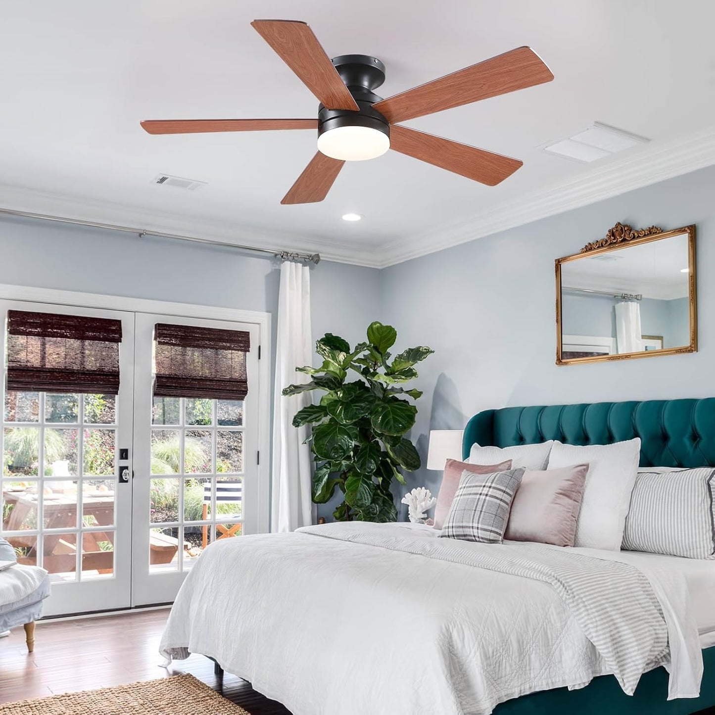 46 Inch  Low Profile Ceiling Fan with 6 Blades