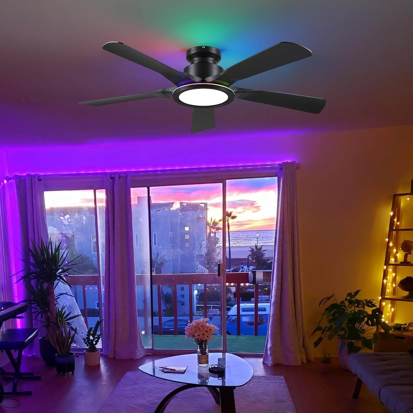 52 Inch RGB Ceiling Fan
