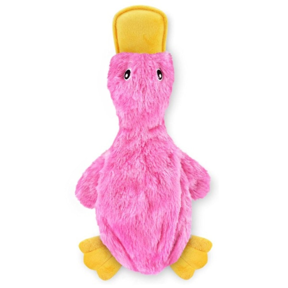 Bellura Pet - Soft Duck Stuffed Toy with Squeaker - Pink