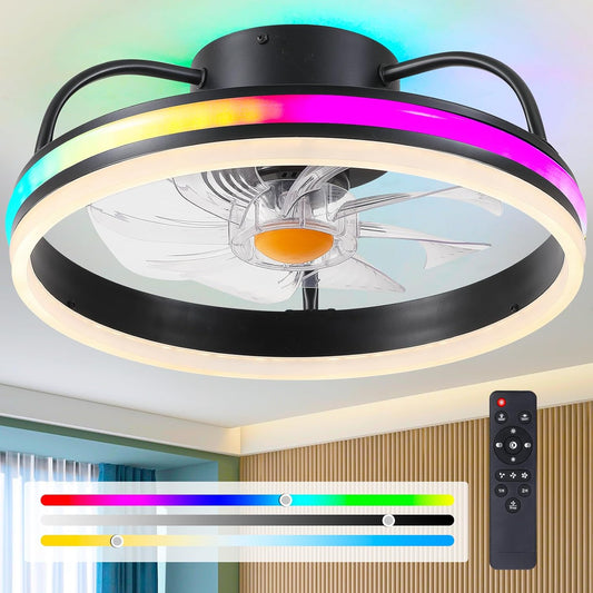 16 Inches Circle Ceiling Fan Light ,Small Ceiling Fan