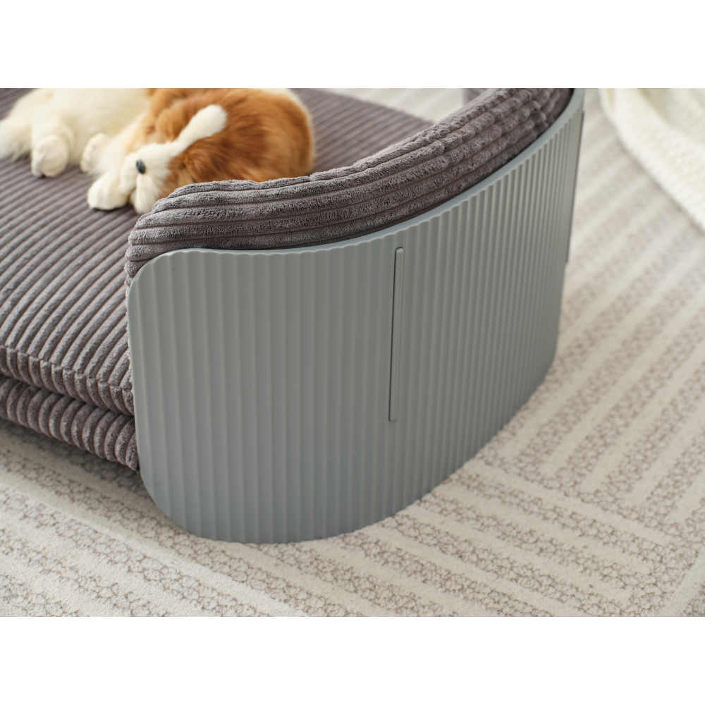 Bellura Pet - Innovative Grey Elevated Cat Bed for Indoor Cats, Scandinavian Style Pet Furniture with Removable Mattress Cover - Stylish Option for Kitty and Puppy