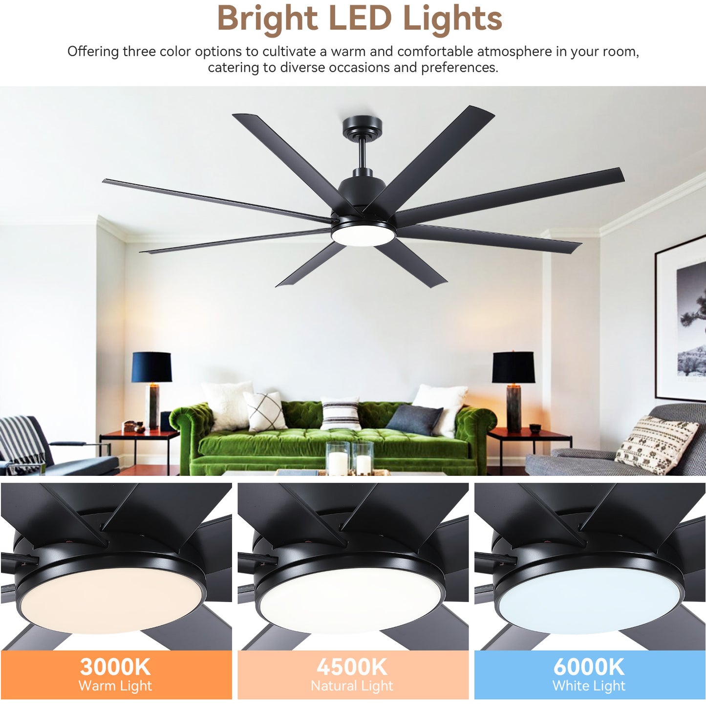 72 Inch Large Ceiling Fan